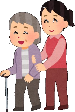 Ilustracija profesionalne brige za starije osobe