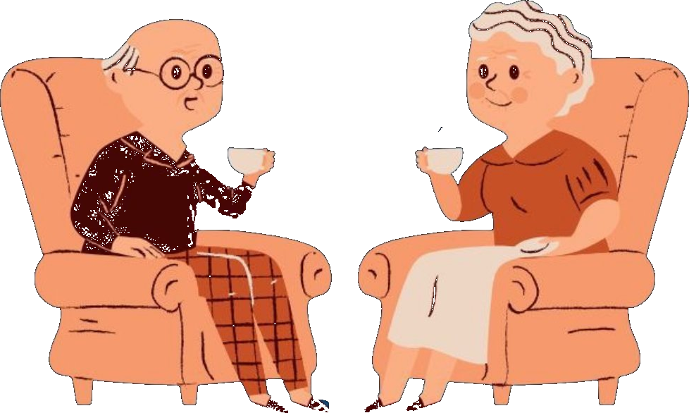 Ilustracija starijih osoba